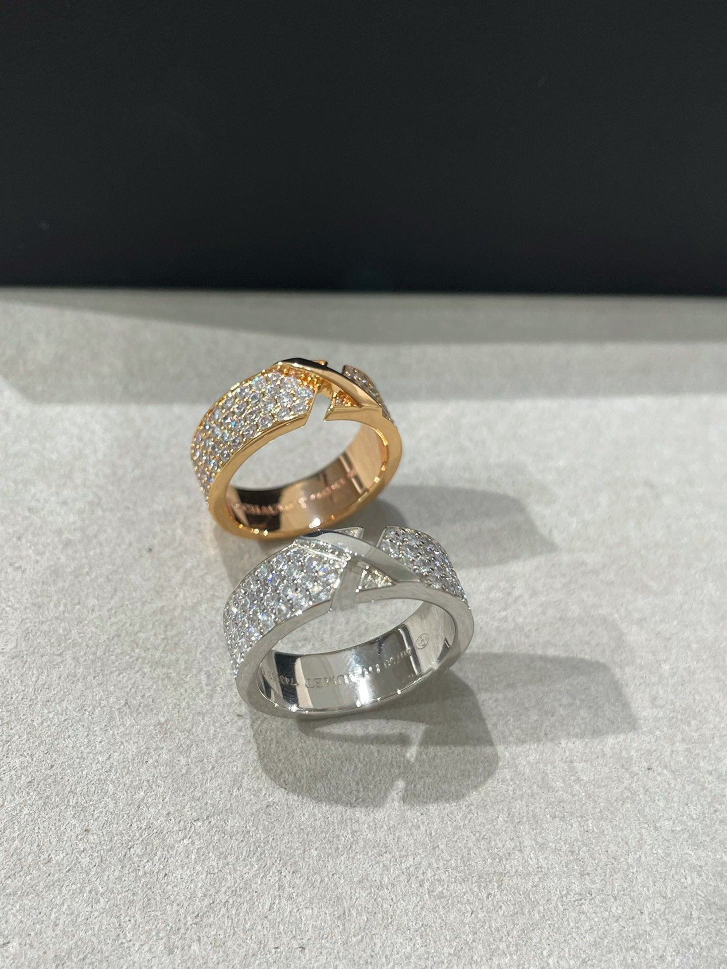[Elite]LIENS EVIDENCE  DIAMOND PAVED RING