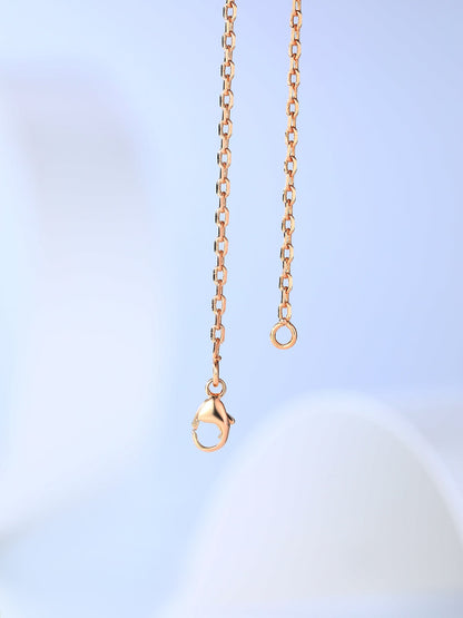[Elite]H CAGE PINK GOLD NECKLACE
