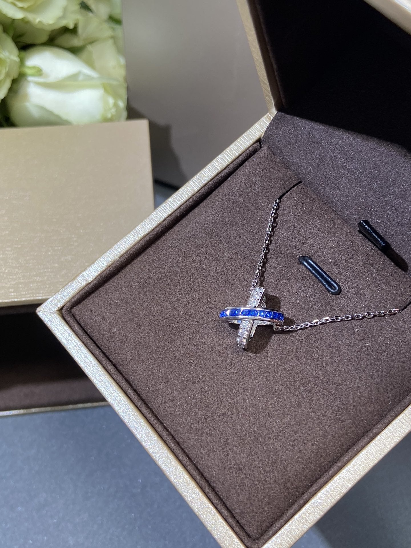 [Elite]LIENS DIAMOND SILVER NECKLACE