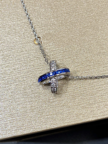 [Elite]LIENS DIAMOND SILVER NECKLACE
