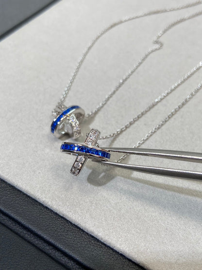 [Elite]LIENS DIAMOND SILVER NECKLACE