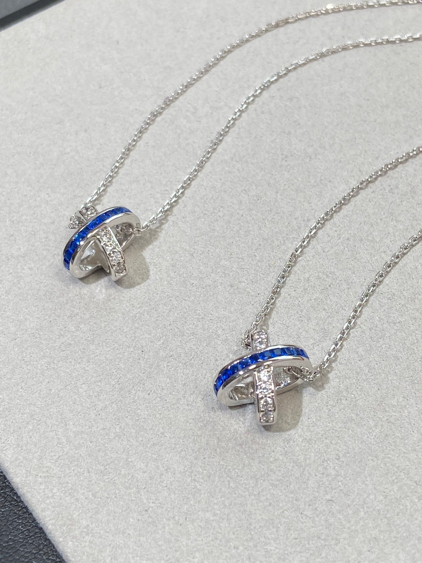 [Elite]LIENS DIAMOND SILVER NECKLACE