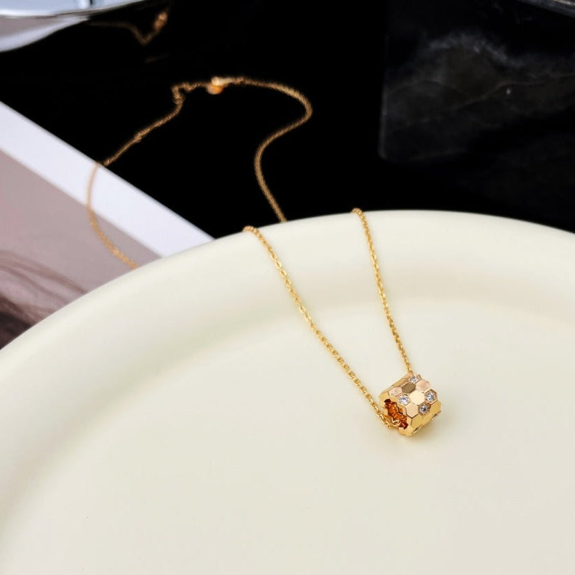 [Elite]BEE MINI PEDANT DIAMOND NECKLACE