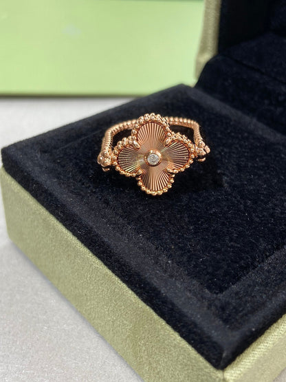 [Elite]CLOVER RIVERSIBLE ROSE GOLD RING