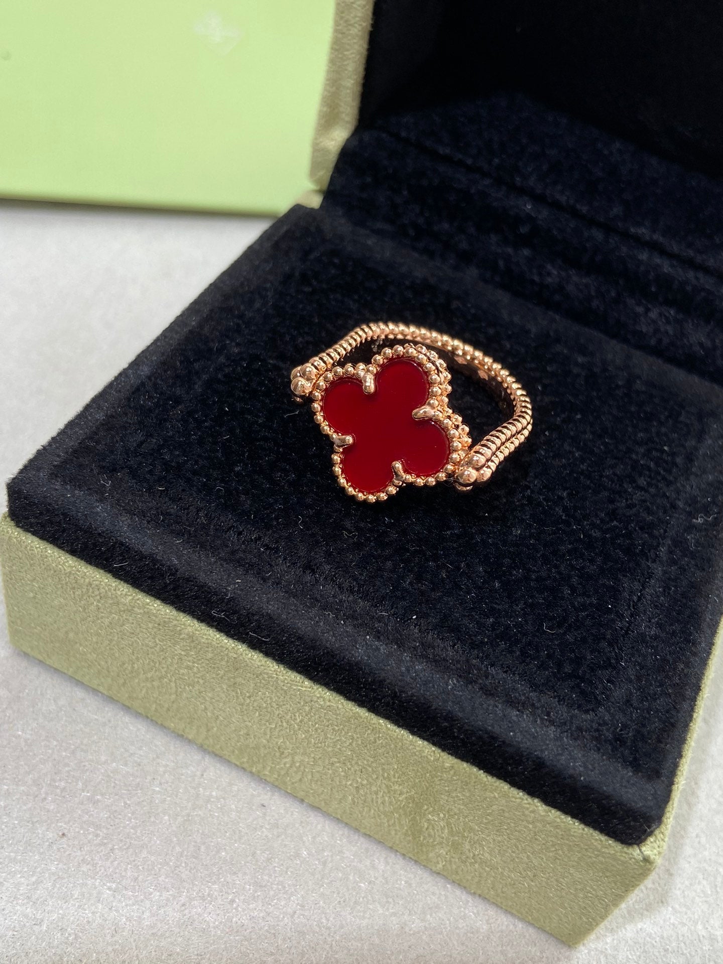 [Elite]CLOVER RIVERSIBLE ROSE GOLD RING
