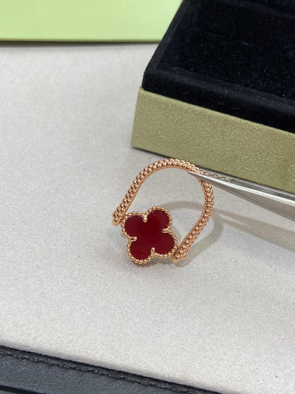 [Elite]CLOVER RIVERSIBLE ROSE GOLD RING