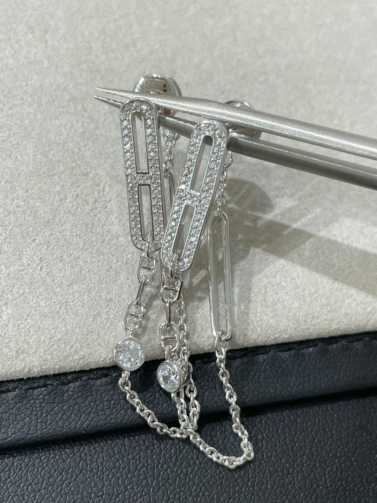 [Elite]CHAINE CHAOS DIAMOND DROP EARRINGS