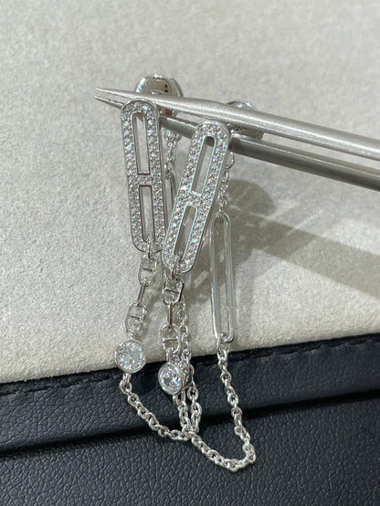 [Elite]CHAINE CHAOS DIAMOND DROP EARRINGS