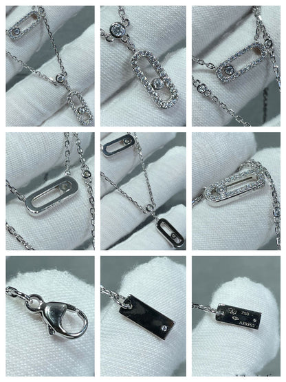 [Elite]MOVE 2 ROW DIAMOND NECKLACE