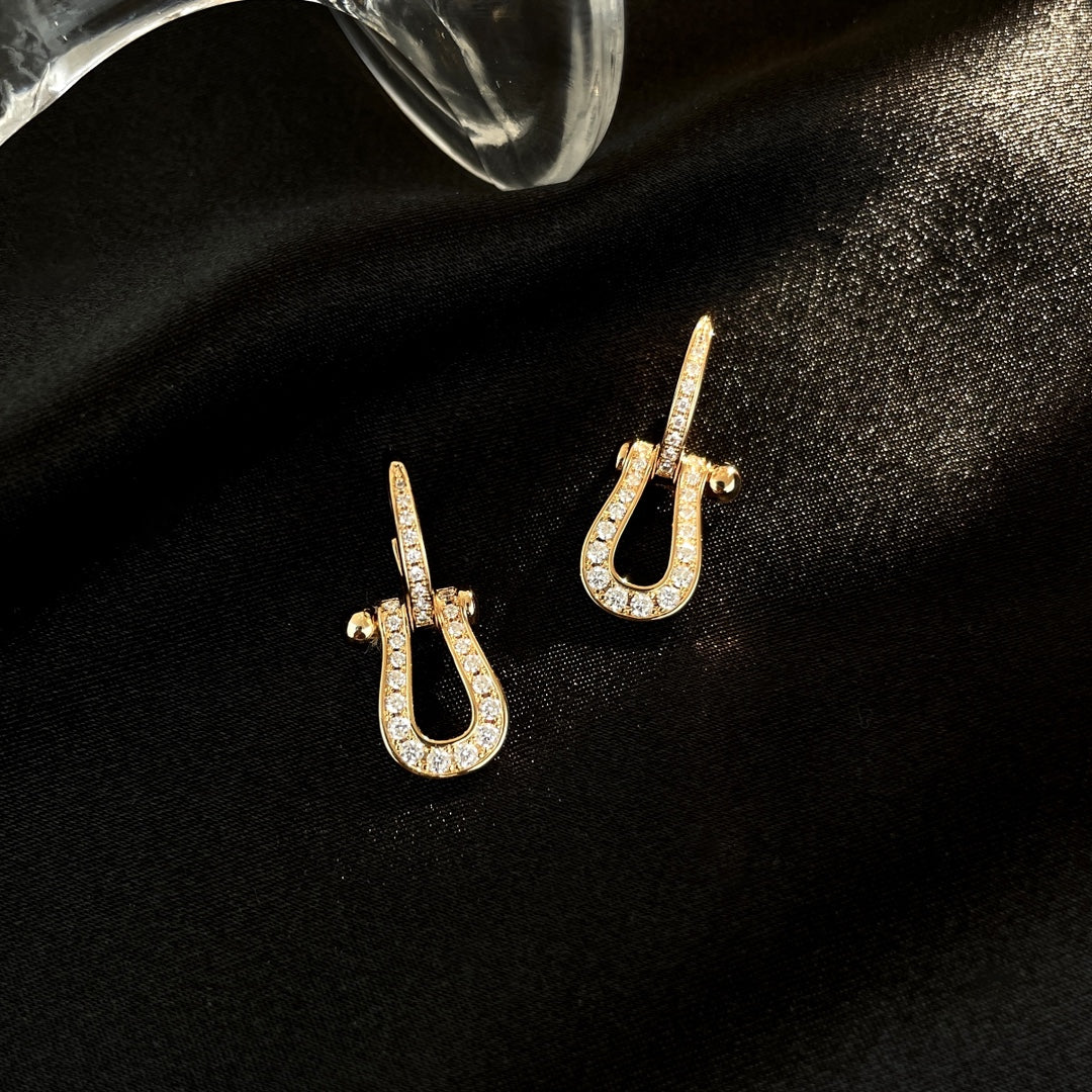 [Elite]FORCE 10 FULL DIAMOND DROP EARRINGS MEDIUM MODEL