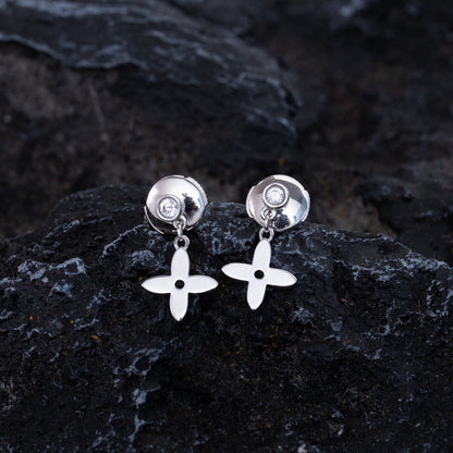[Elite]VIDYLLE SILVER DIAMOND MINI DROP EARRINGS