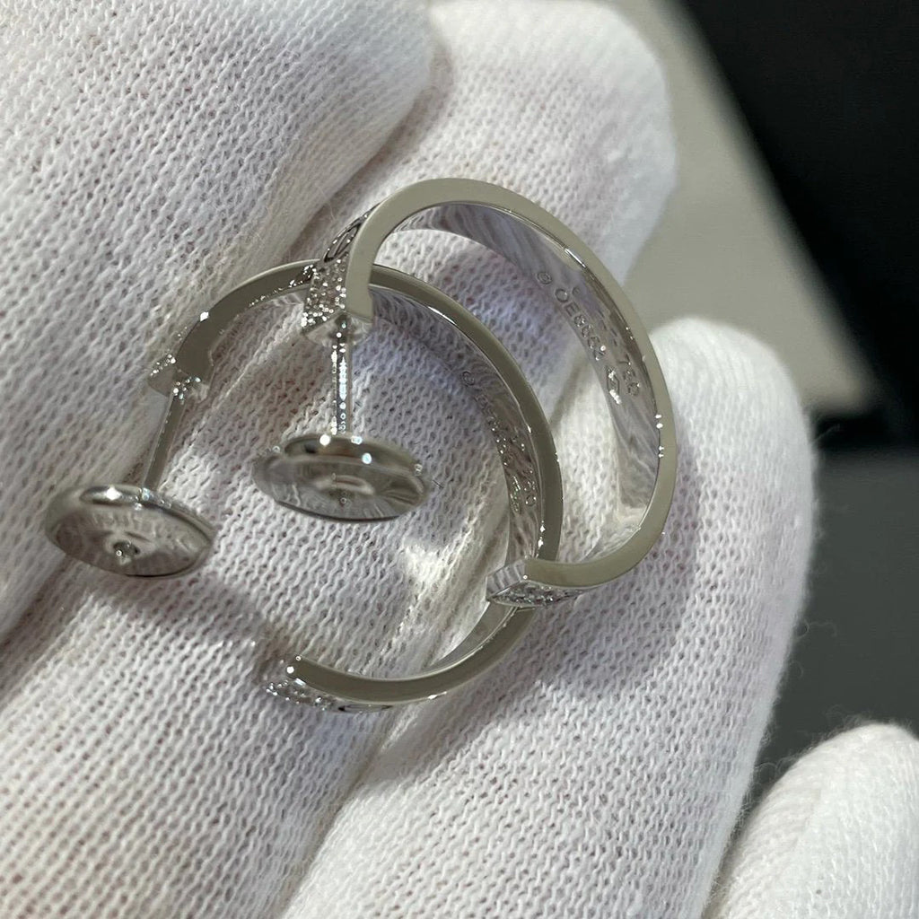[Elite]LOVE EARRINGS 3.6MM DIAMOND PAVED