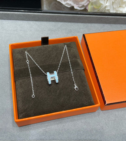 [Elite]POP H SKY BLUE NECKLACE