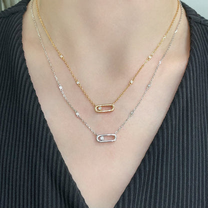 [Elite]MOVE UNO DIAMOND NECKLACE