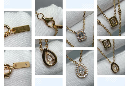[Elite]MY TWIN 2 ROW DIAMOND NECKLACE