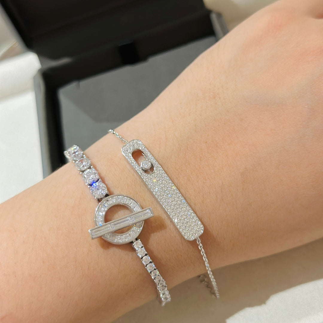 [Elite]MOVE CLASSIQUE DIAMOND PAVED BRACELET