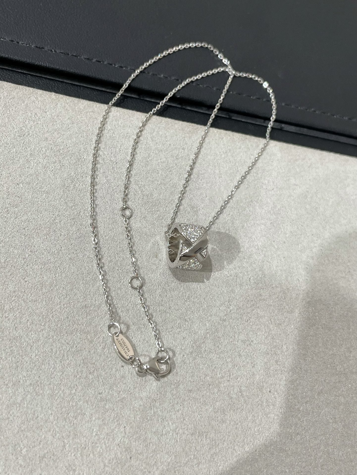 [Elite]LIENS EVIDENCE DIAMOND PAVED NECKLACE