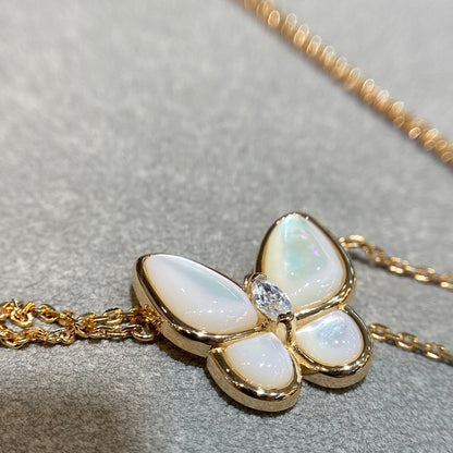 [Elite]BUTTERFLY MOP DIAMOND NECKLACE