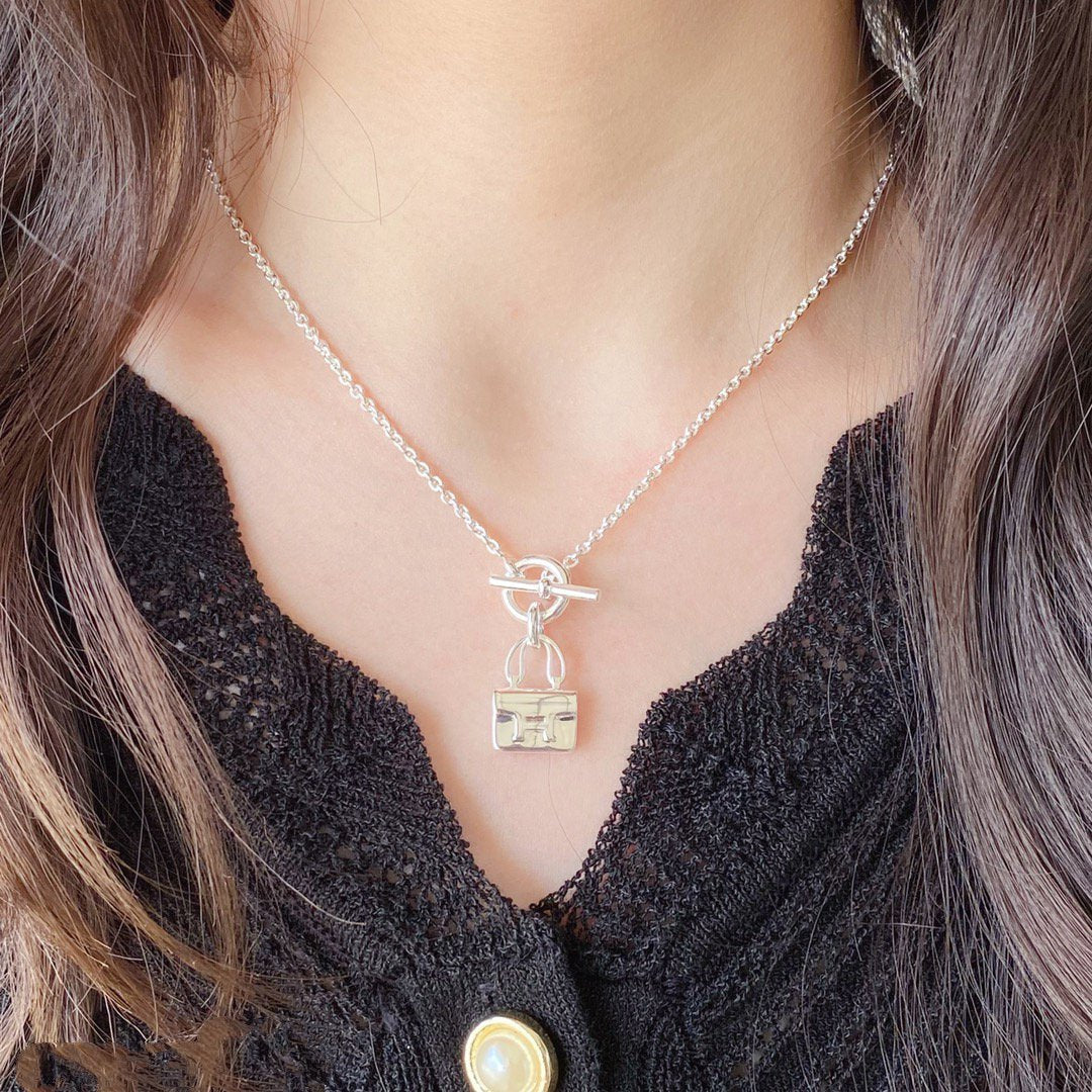 [Elite]CONSTANCE PEDANT SILVER NECKLACE