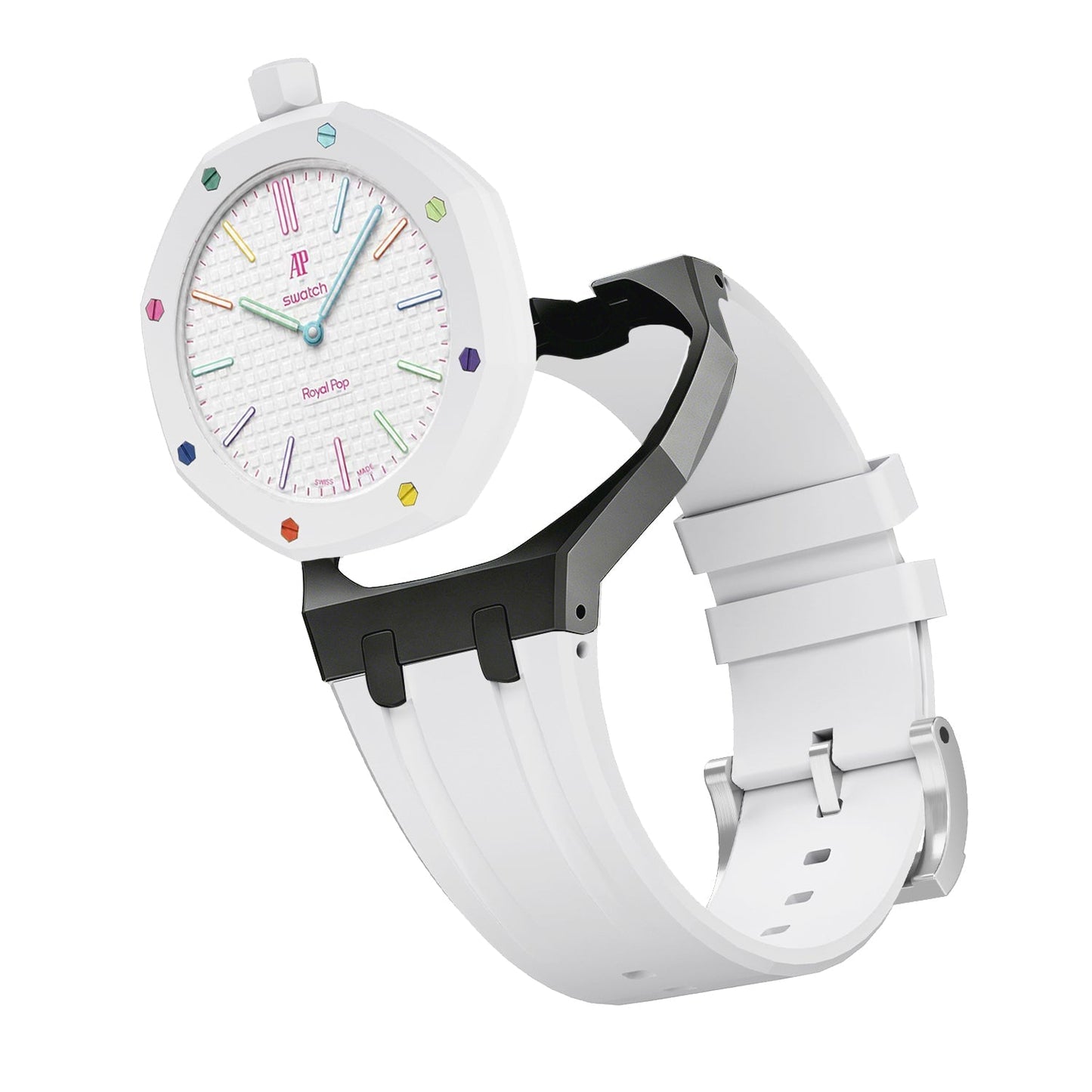 [Elite]Royal Oak Pop Exclusive Bioceramic Case & Silicone Strap Mix Color