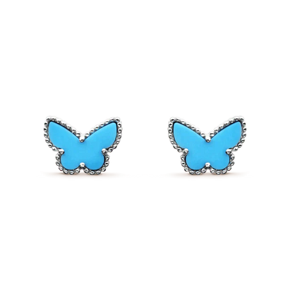 [Elite]BUTTERFLY TURQUOISE EARRINGS SILVER