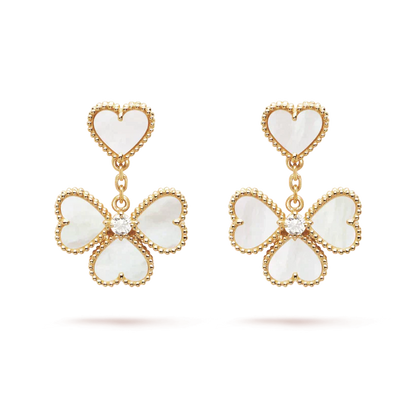 [Elite]CLOVER SWEET WHITE MOP EARRINGS