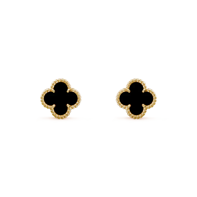 [Elite]CLOVER MINI 9.5MM BLACK MOP EARRINGS