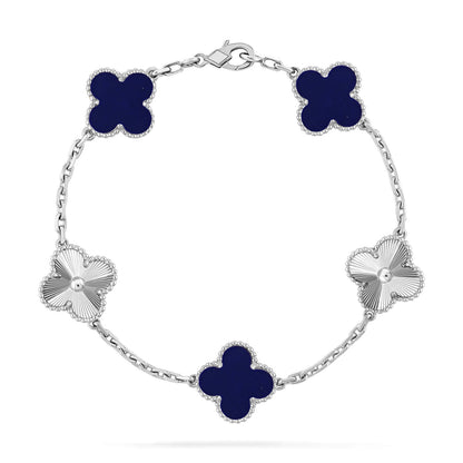 [Elite]CLOVER 5 MOTIF LAPIS LAZULI BRACELET COLLECTION