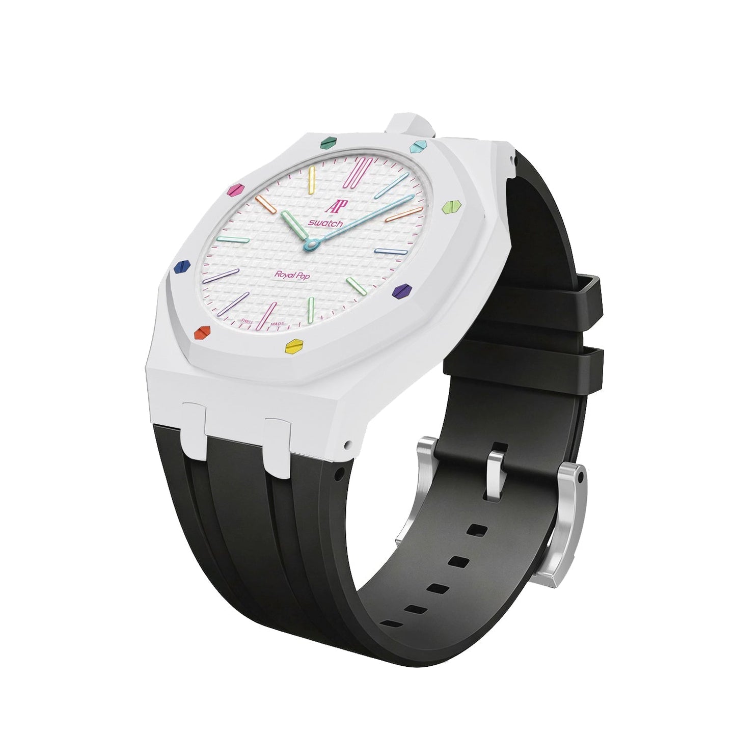 [Elite]Royal Oak Pop Exclusive Bioceramic Case & Silicone Strap Mix Color