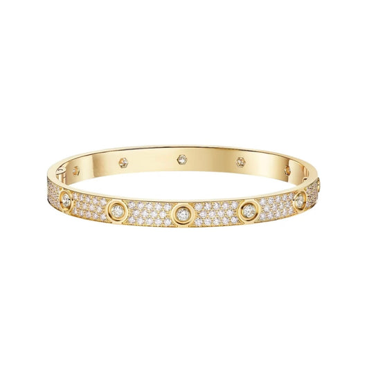 [Elite]LOVE BRACELET 6.1MM DIAMOND-PAVED 10 BIG DIAMONDS
