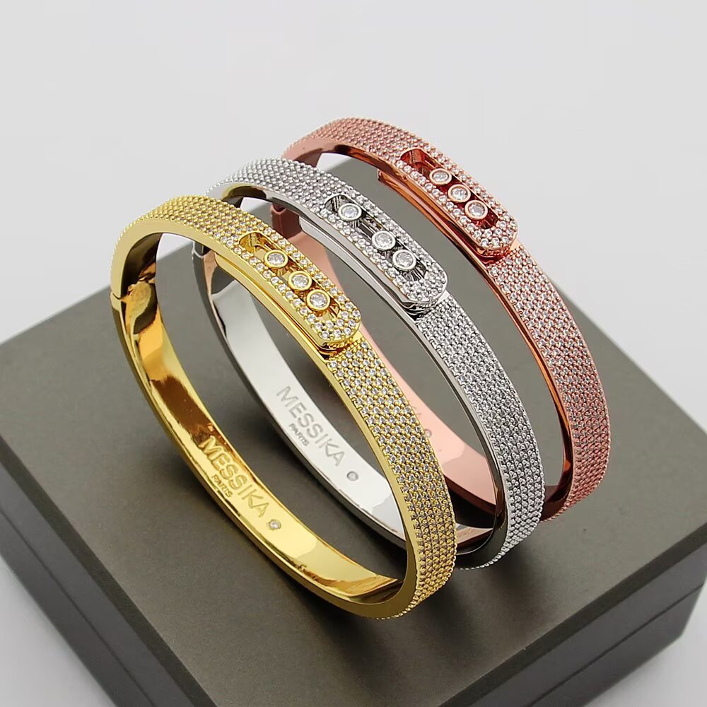 [Elite]Move Noa Full Pavé Diamond Bangle Bracelet