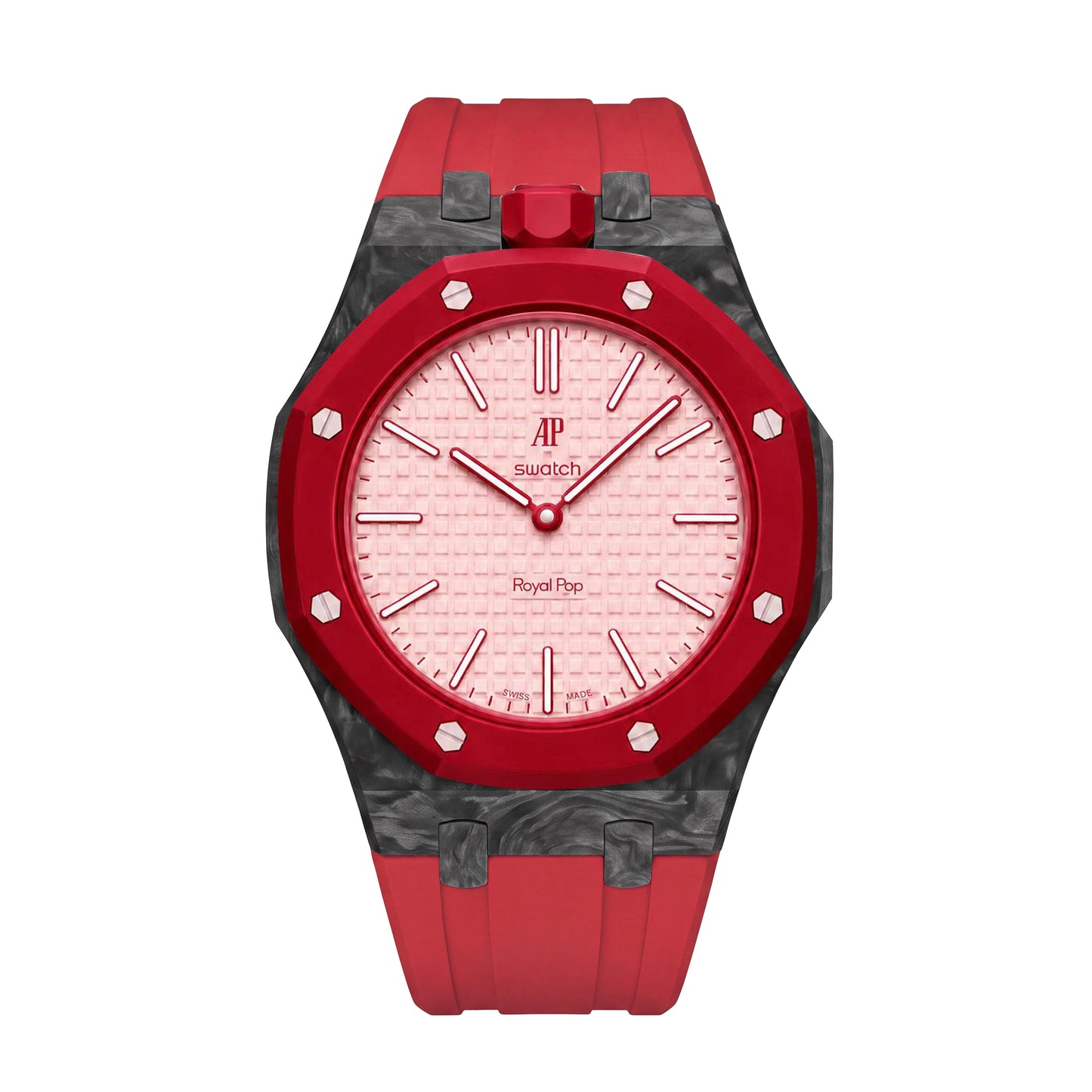 Royal Oak Pop Exclusive Carbon‑fiber Case & Silicone Strap
