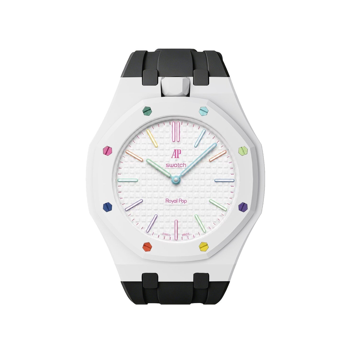 [Elite]Royal Oak Pop Exclusive Bioceramic Case & Silicone Strap Mix Color