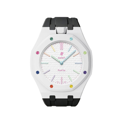 [Elite]Royal Oak Pop Exclusive Bioceramic Case & Silicone Strap Mix Color