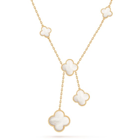 [Elite]CLOVER MOTHER OF PEARL NECKLACE 6 MOTIF