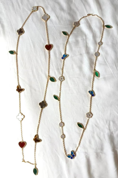 [Elite]LUCKY SPRING GOLD  MOTIFS  NECKLACE