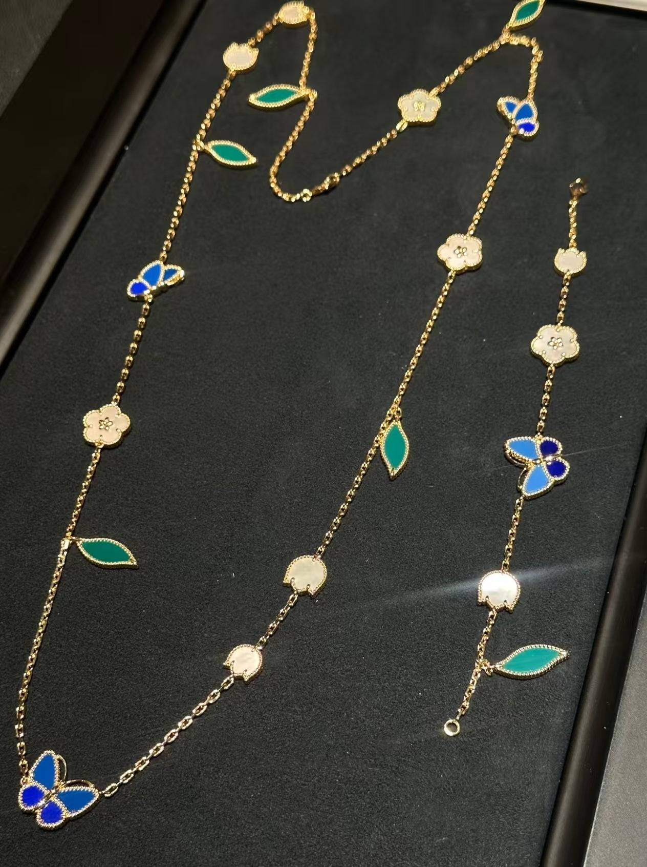 [Elite]LUCKY SPRING GOLD  MOTIFS  NECKLACE