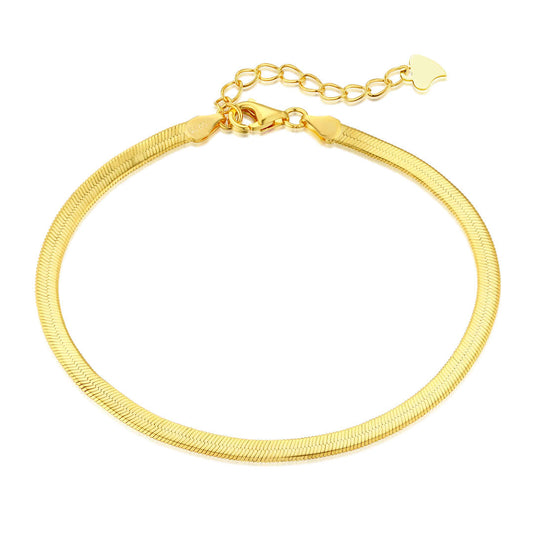 [Elite]Flat Snake Bone Chain Blade Necklace