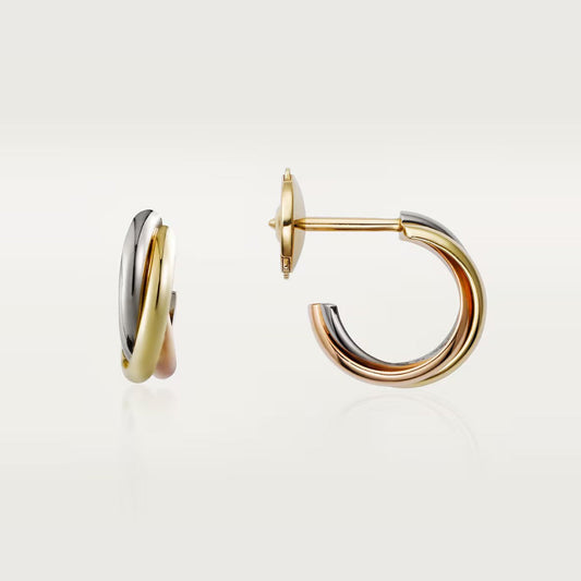 [Elite]TRINITY ON DIAMOND MINI EARRINGS