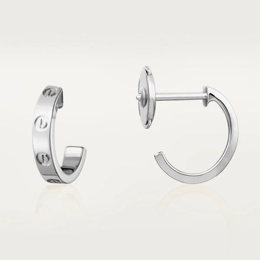 [Elite]LOVE EARRINGS 2.65MM SILVER