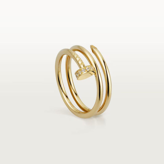 [Elite]JUSTE RING 4.8MM HALF DIAMOND
