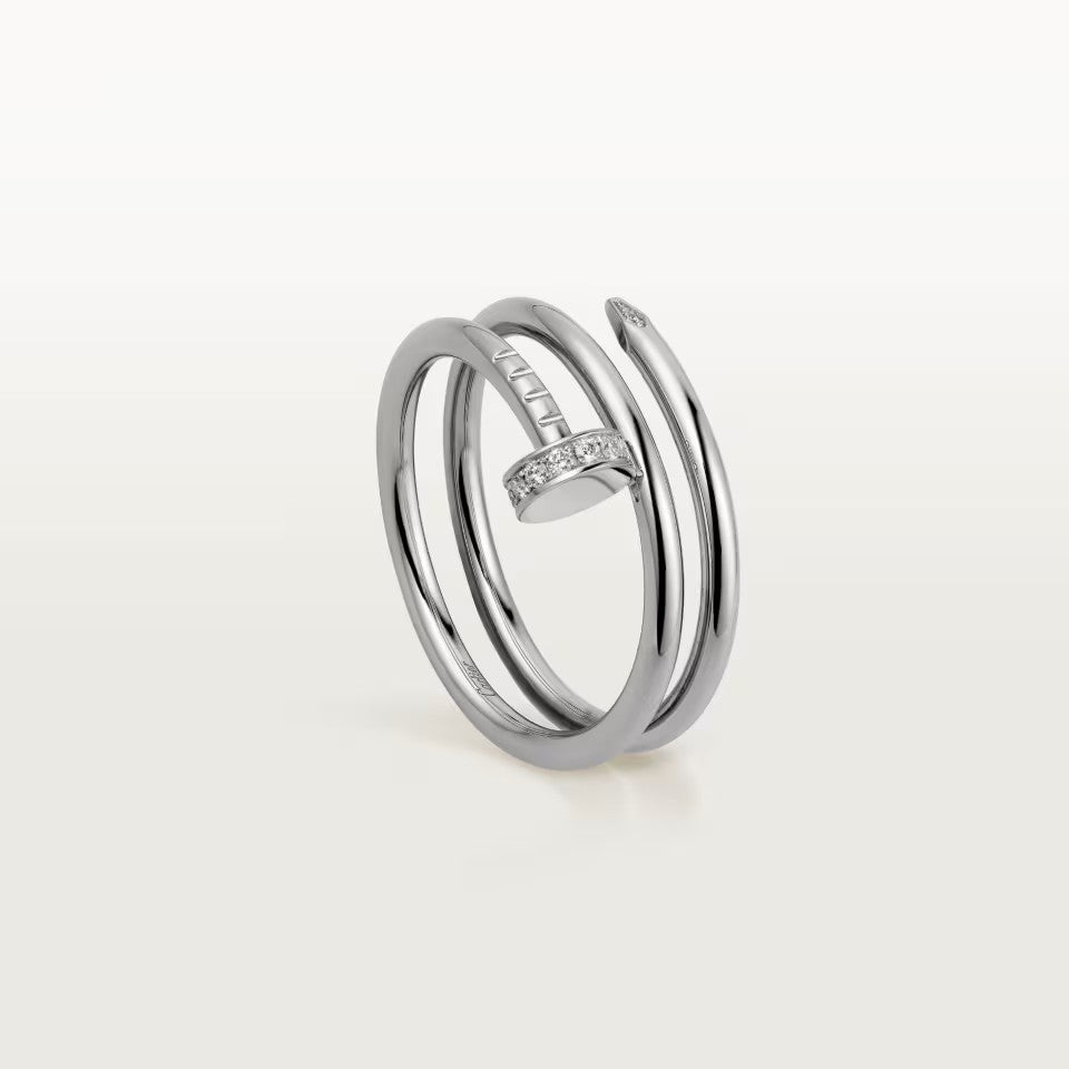[Elite]JUSTE RING 4.8MM HALF DIAMOND
