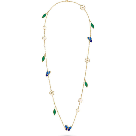 [Elite]LUCKY SPRING BUTTERFLY 15 FLOWER NECKLACE