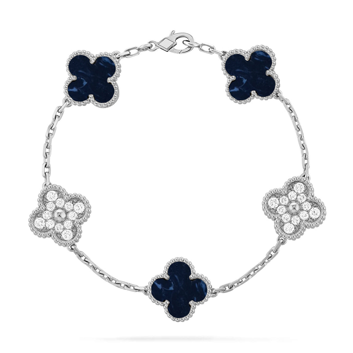[Elite]CLOVER 5 MOTIF PIETERSITE BRACELET COLLECTION