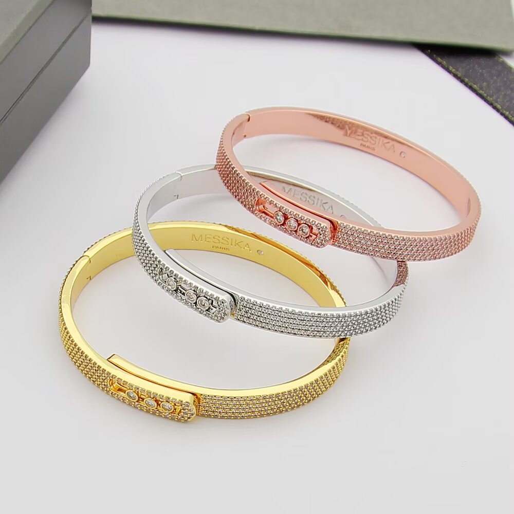 [Elite]Move Noa Full Pavé Diamond Bangle Bracelet