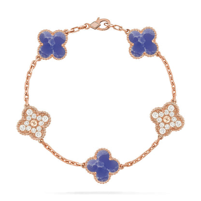 [Elite]CLOVER 5 MOTIF BLUE VEINS BRACELET COLLECTION