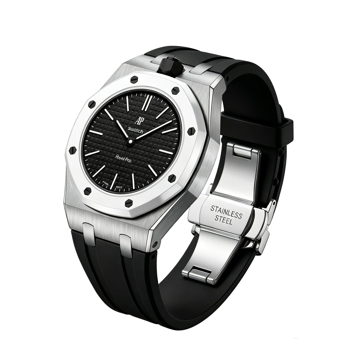 [Elite]Royal Oak Pop Exclusive Steel Case & Silicone Strap With Cradle