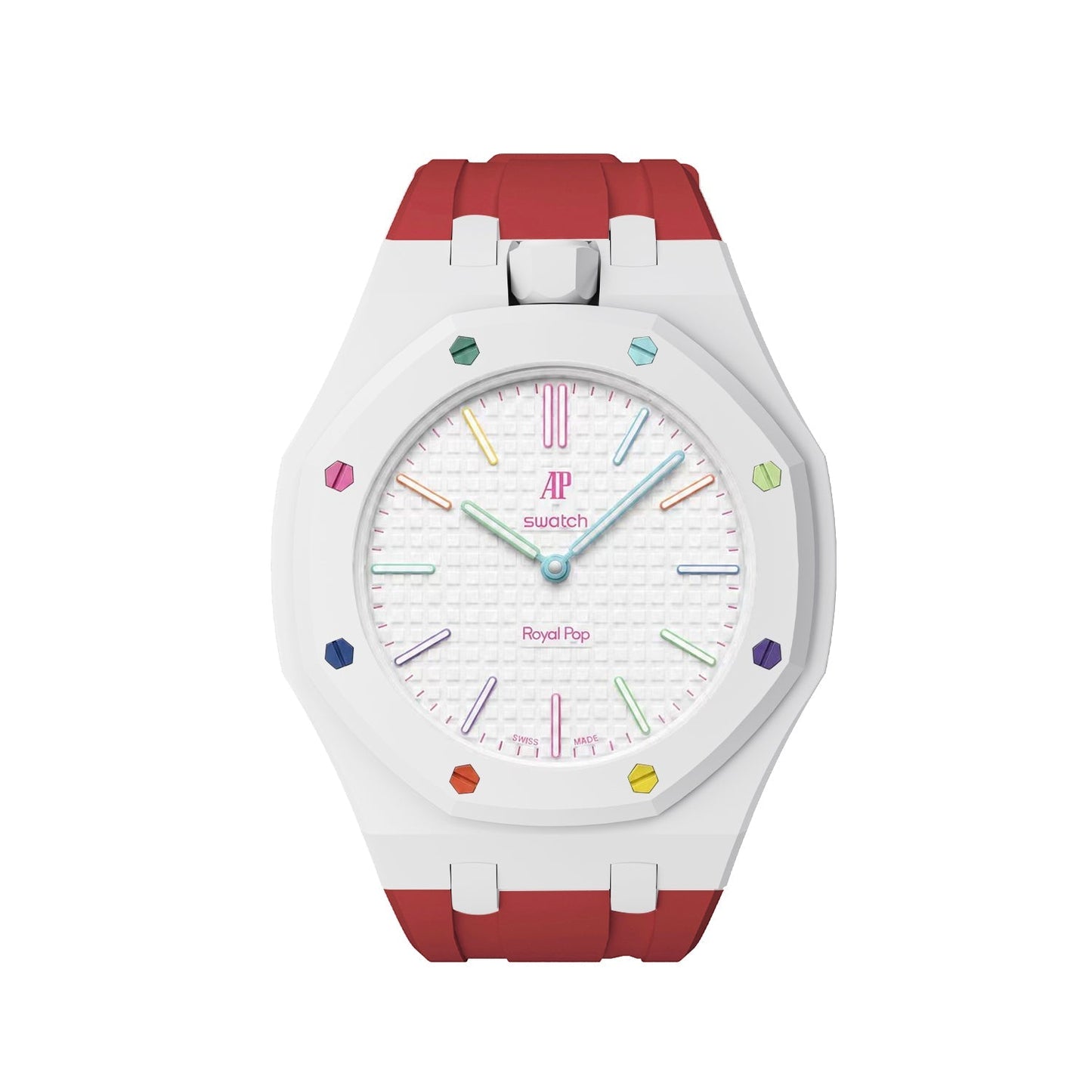 [Elite]Royal Oak Pop Exclusive Bioceramic Case & Silicone Strap Mix Color