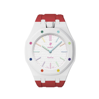 [Elite]Royal Oak Pop Exclusive Bioceramic Case & Silicone Strap Mix Color