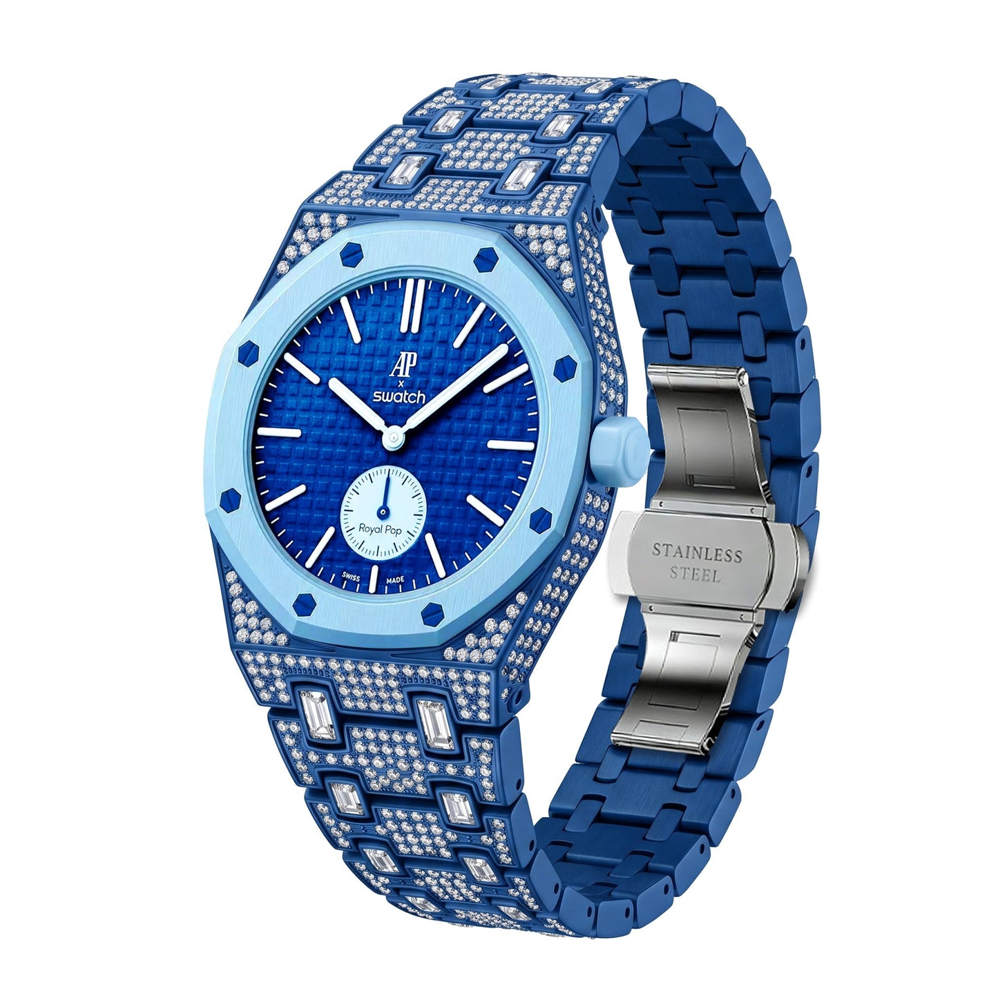 [Elite]Royal Oak Pop Exclusive Bioceramic Case & Bioceramic Strap Full Diamond